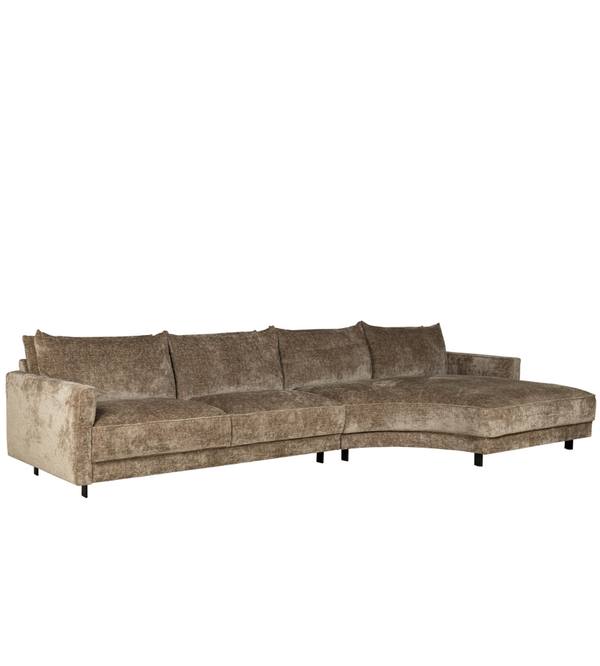 SAMBA DOUBLE DAY HIGH Soffa med divan Tyg Zenith Sand