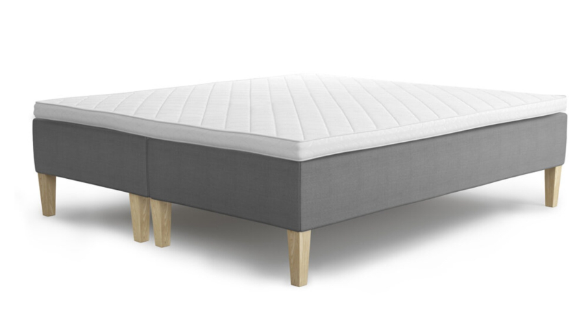 AMBASSADÖR Ramsäng 180x200 cm (M/F) exkl. ben Tyg Grey 482