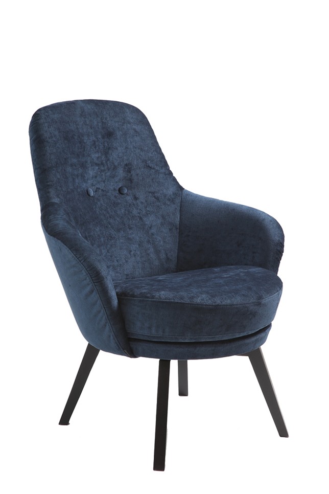 GAGA Fåtölj Tyg Eros Midnight Blue