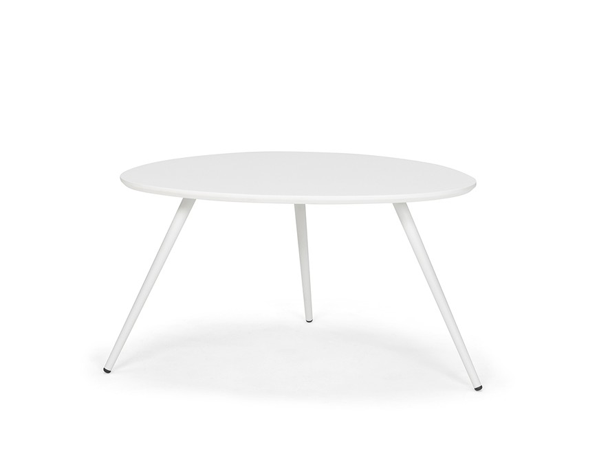 TRIO Soffbord MDF Vit Lackad