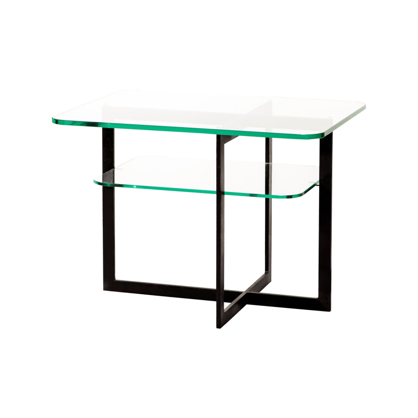 SQUARE Sidobord Glas