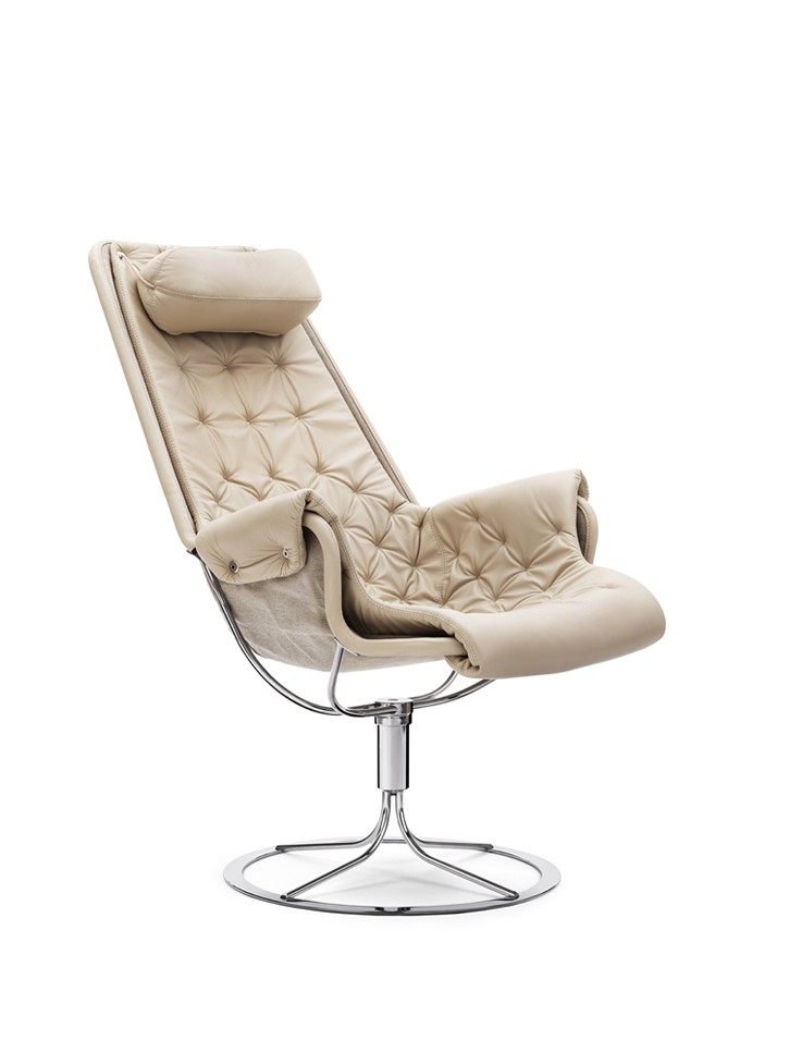 JETSON Fåtölj Läder Naturale Perle