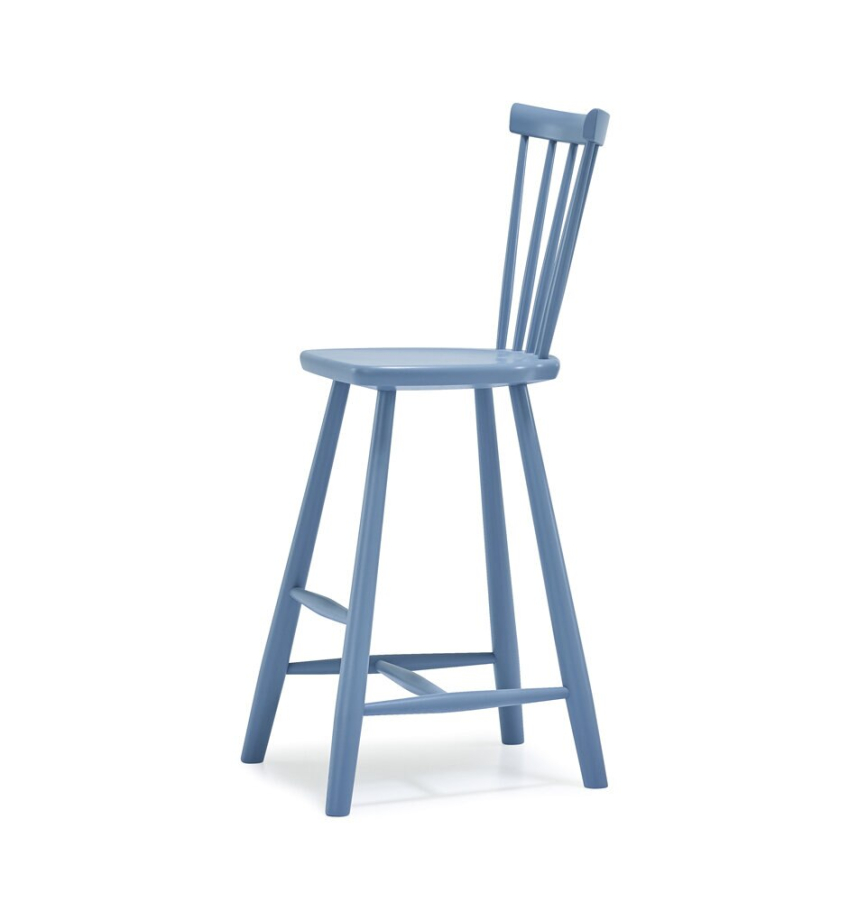 LILLA ÅLAND Barnstol Massiv Björk Gryningsblå