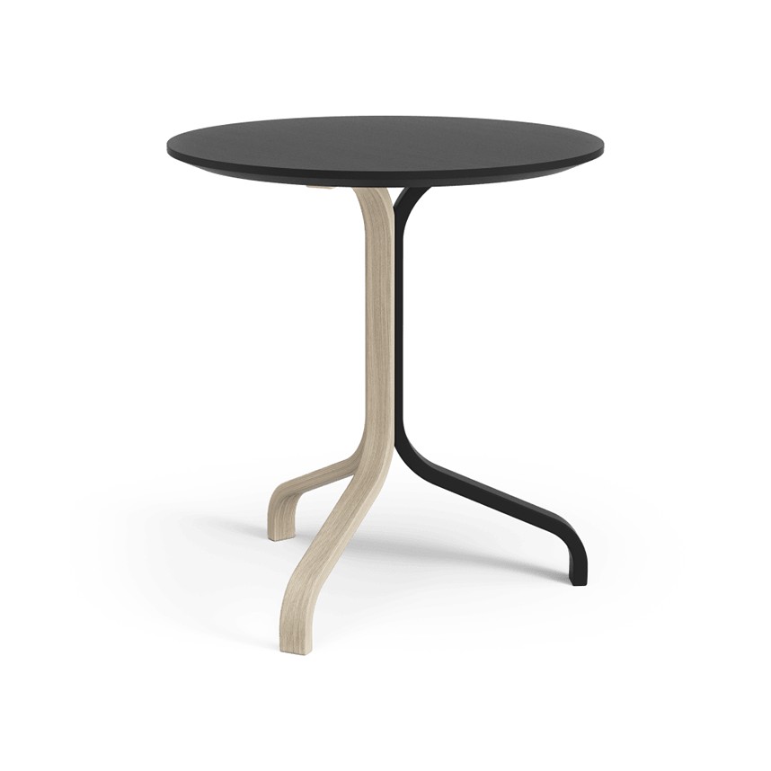 LAMINO DUALITY Sidobord Ekfanér Svartlaserad/Vitpigmenterad