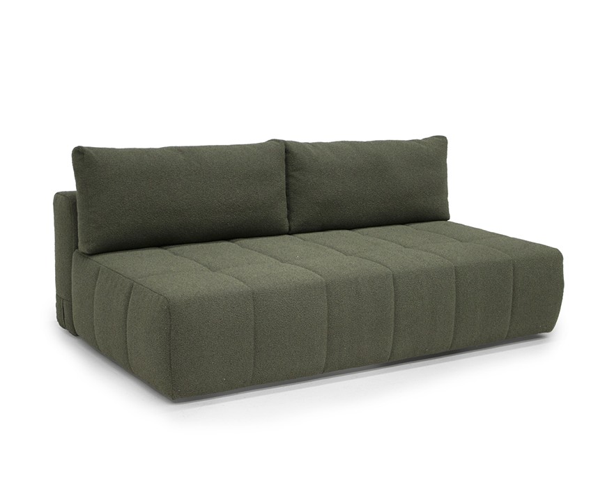 EDITH Bäddsoffa 3-sits Tyg Loop Grön