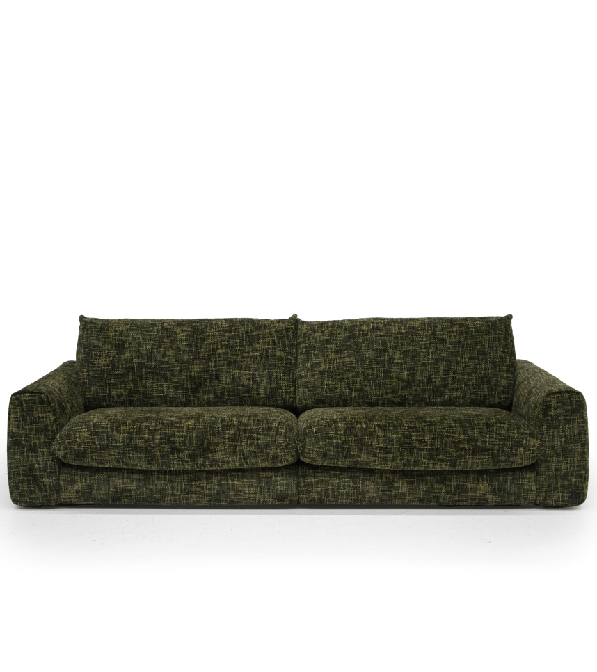 CAMDEN Soffa 4-sits Tyg Ted Grön