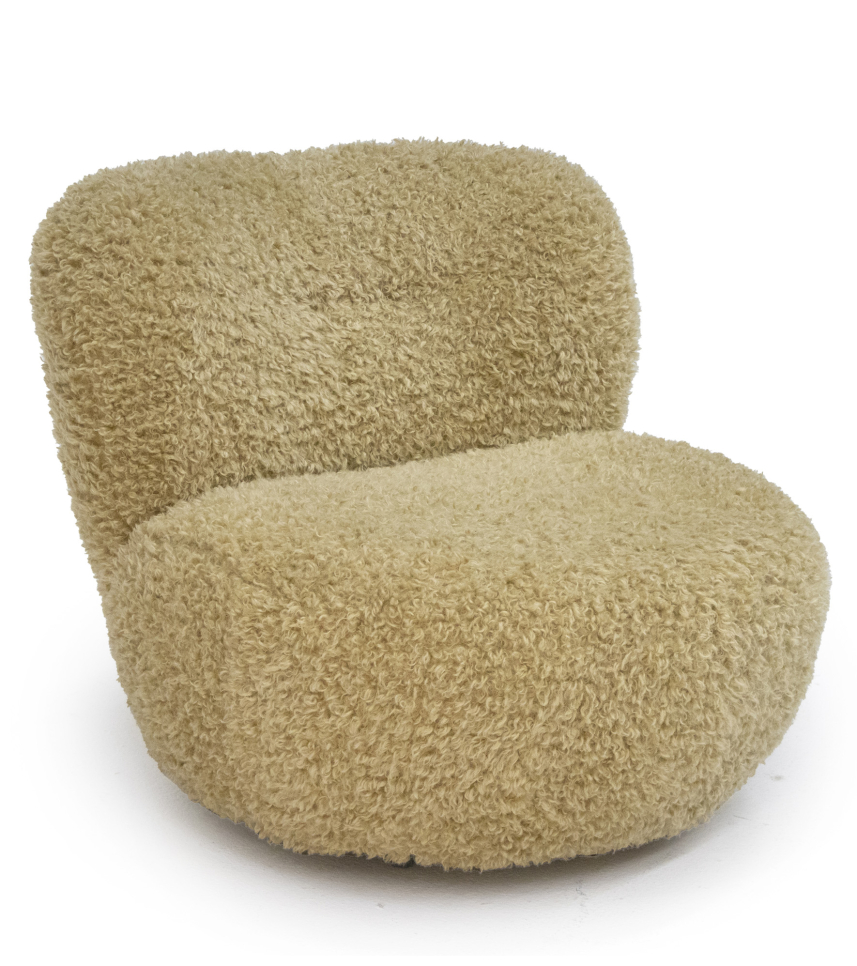 BRONX Fåtölj Plush Fårskinnsimitation