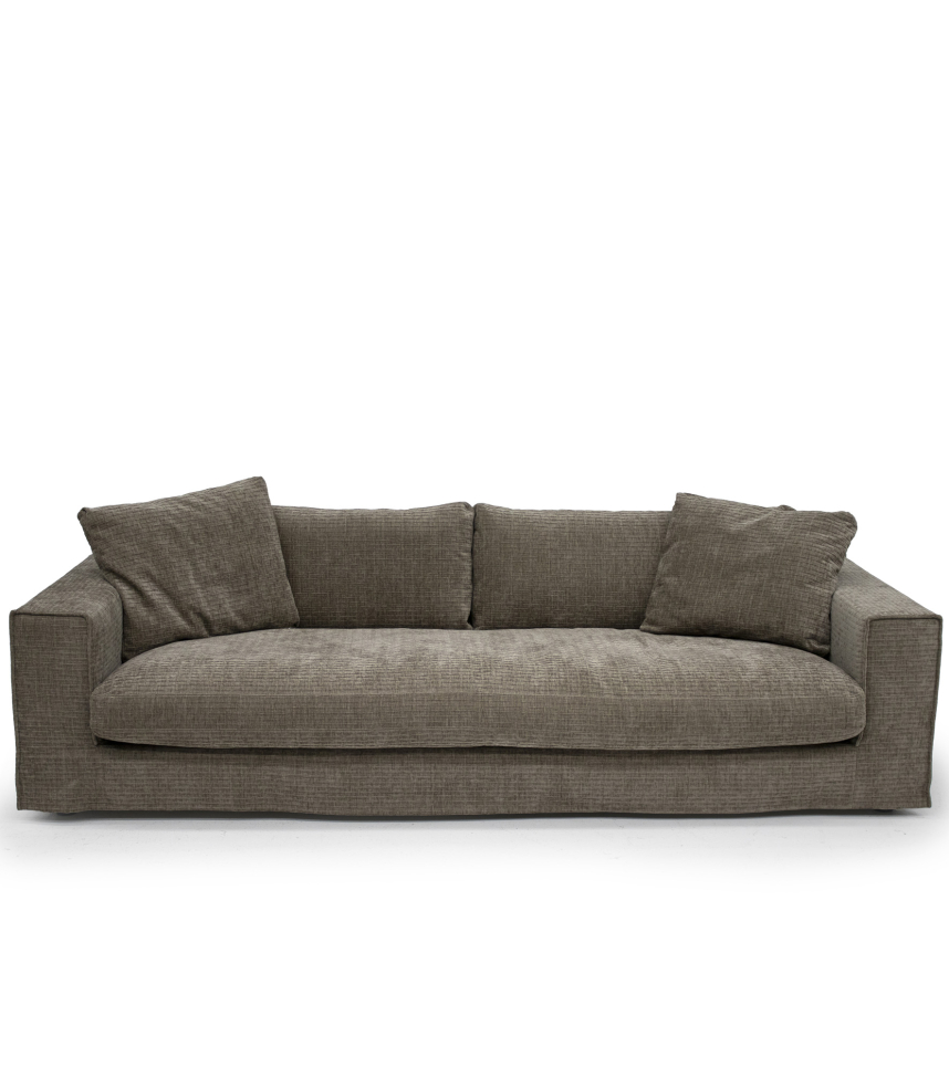 LEAH Soffa 3-sits Tyg Paradox Brown