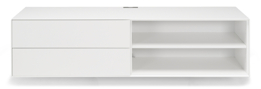 EDGE Mediabänk Vitlackad