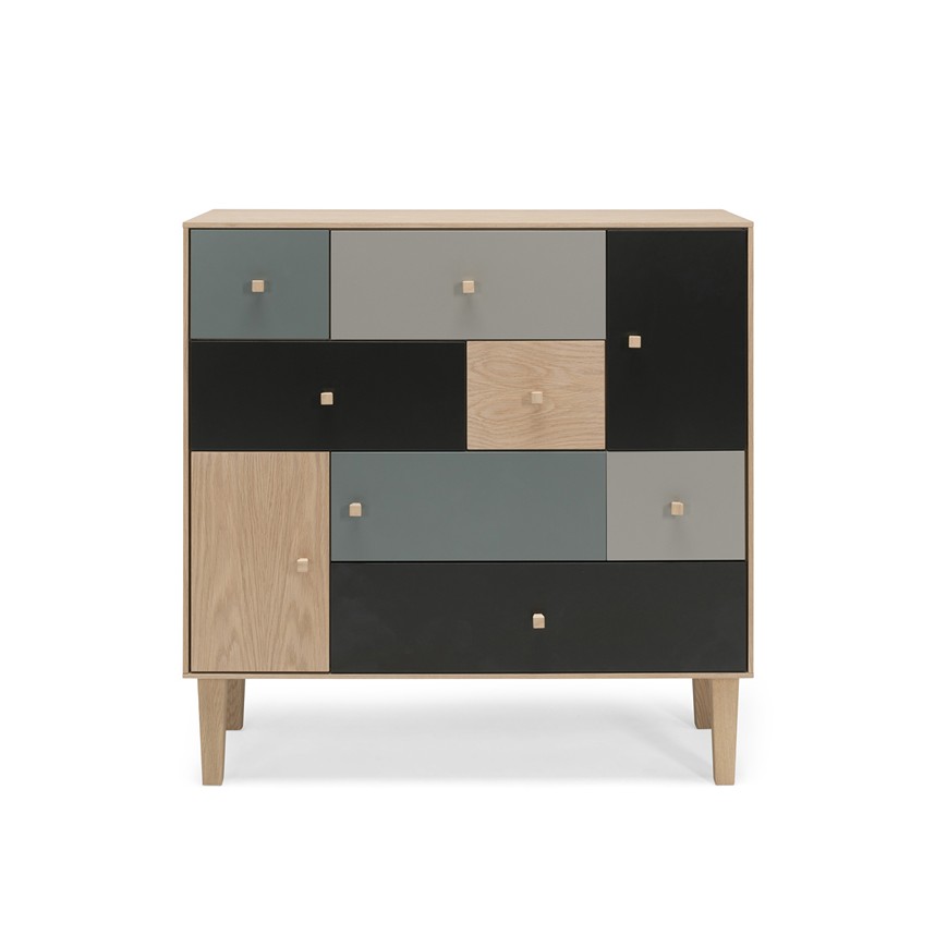 SENSE Byrå Ek/ekfanér Vitpigmenterad Lackad