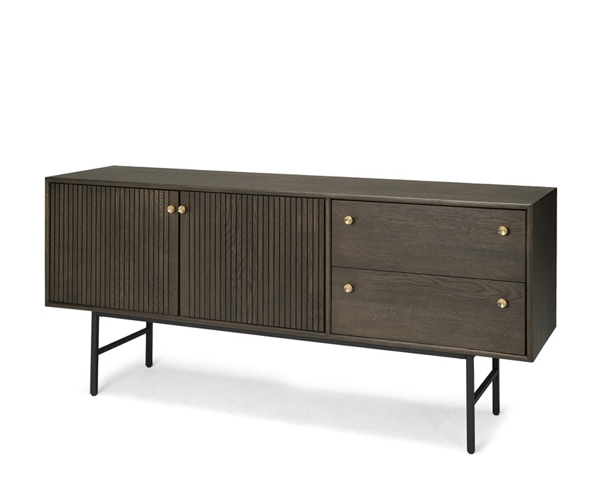 CLEARBROOK Sideboard Ekfanér Lackad Brunbets