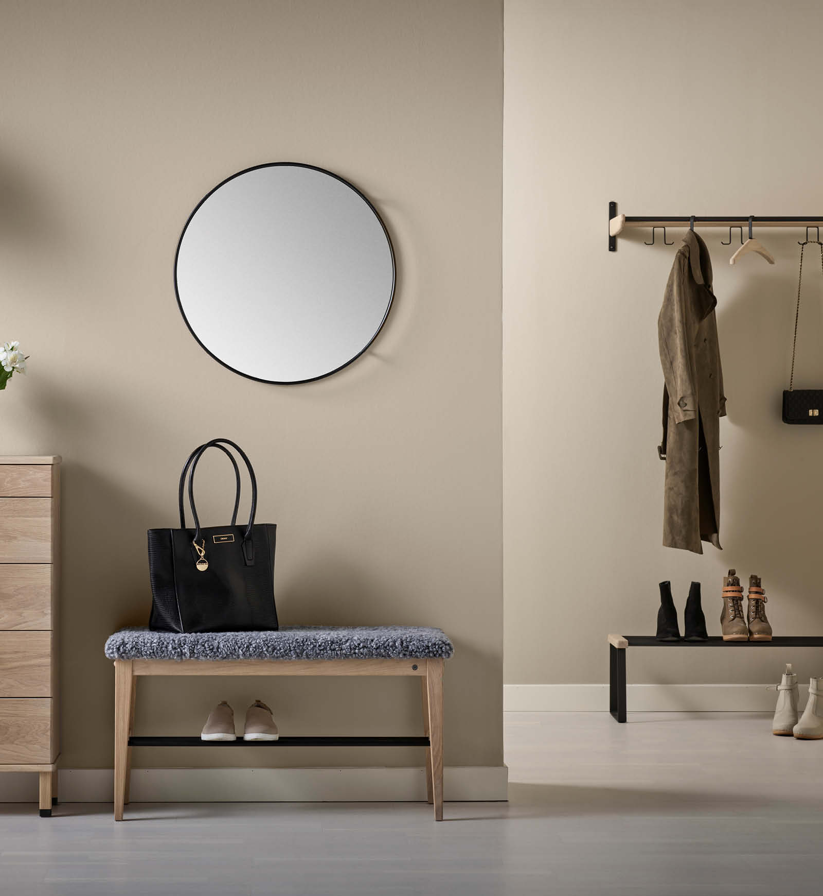 hallförvaring i en hall