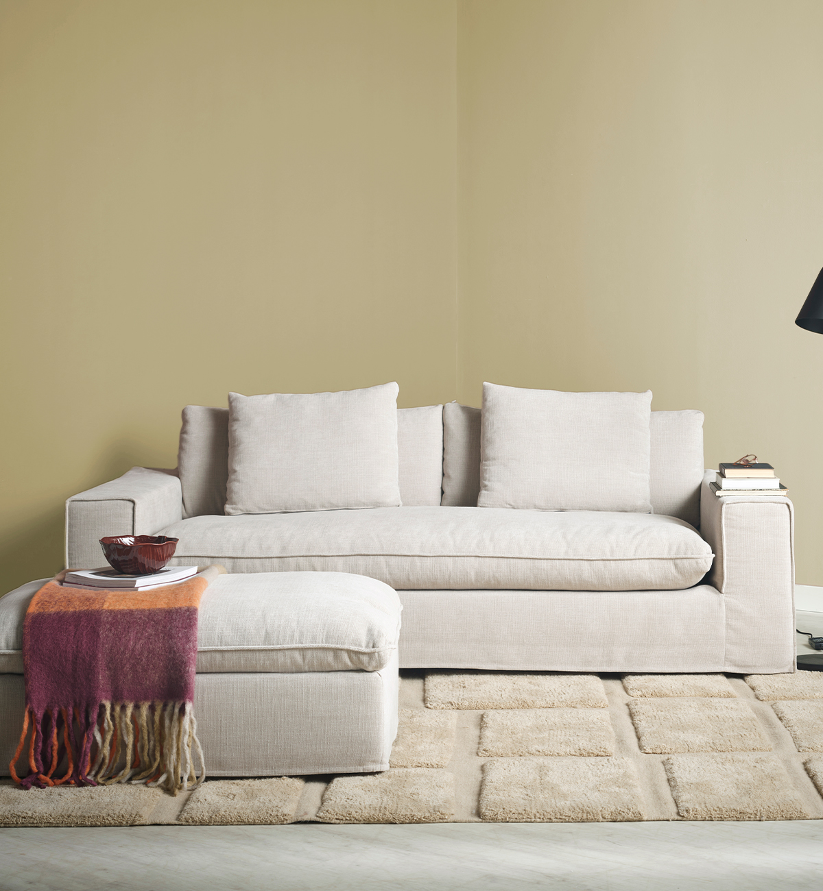 Beige soffa