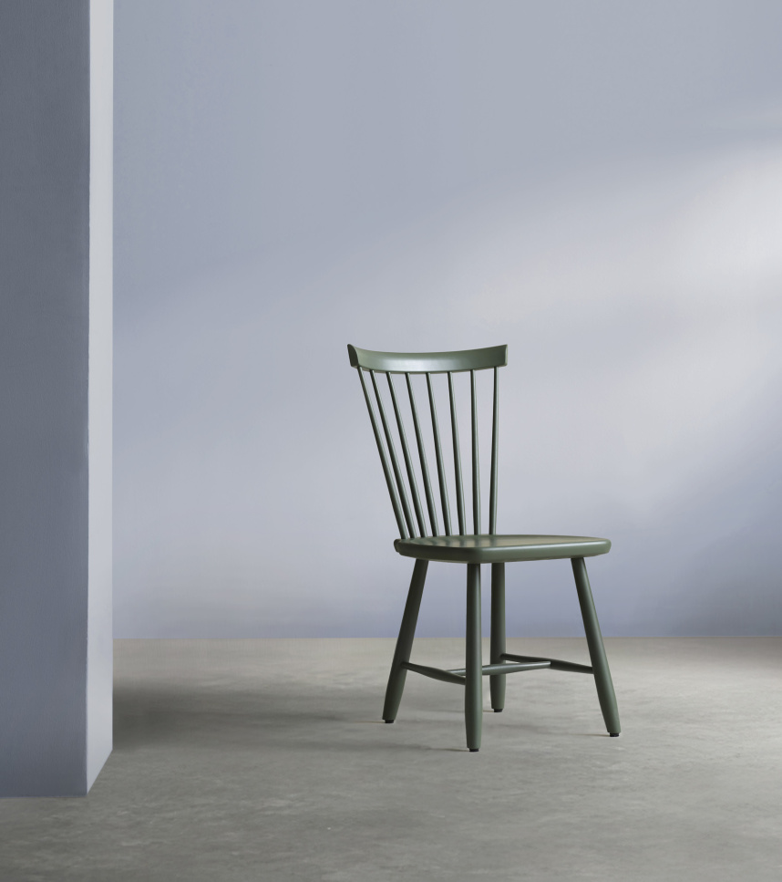 LILLA ÅLAND Stol Massiv björk Lackad Svenska Hems Grön