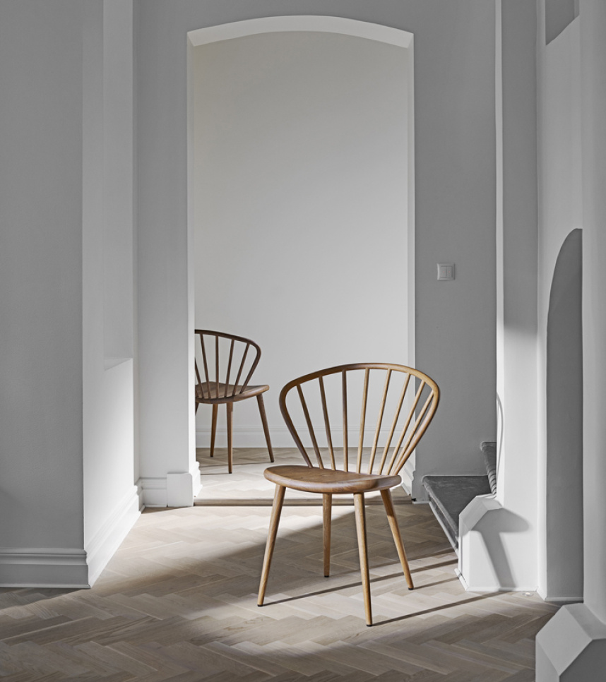 MISS HOLLY Stol Massiv ek Naturell olja