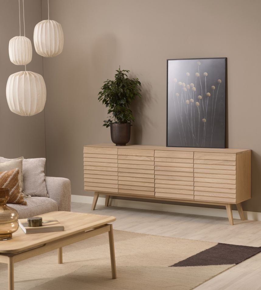 PERSIENN Sideboard Massiv Ek Vitoljad