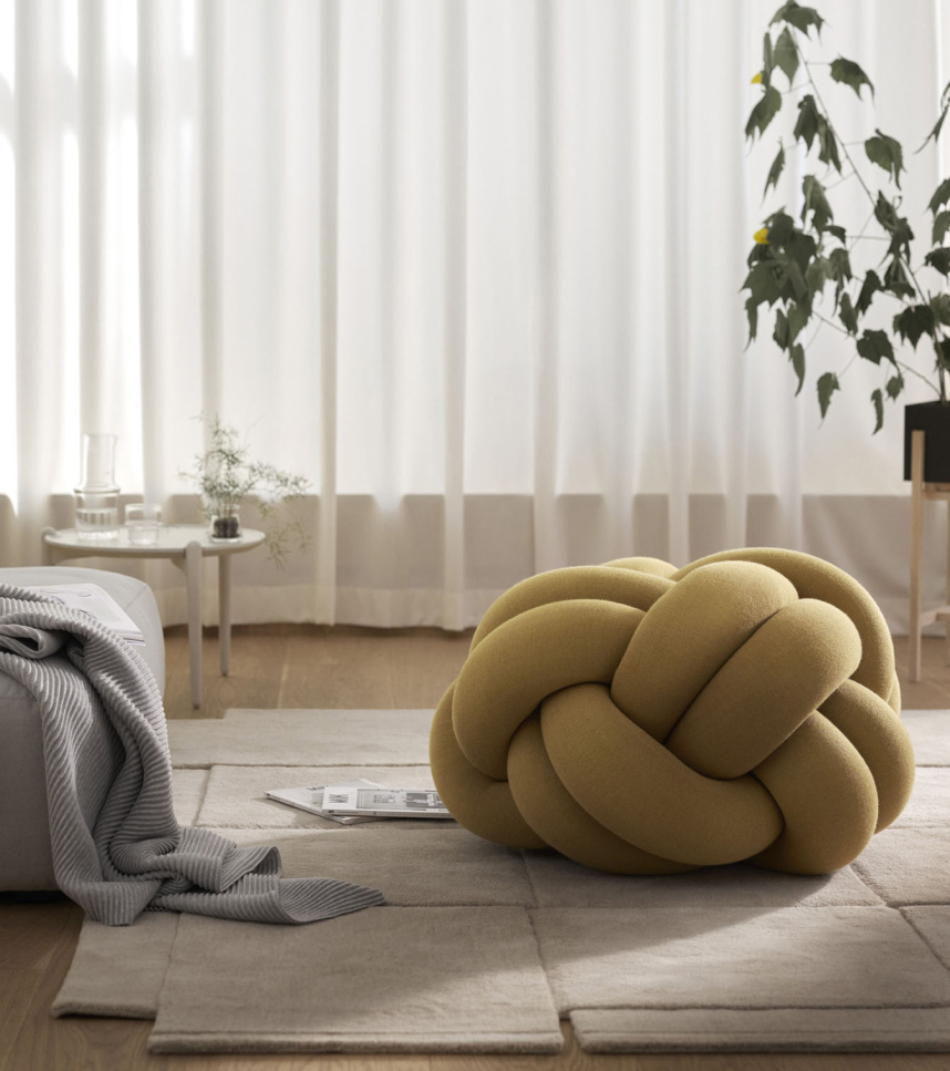 KNOT Sittpuff Yellow