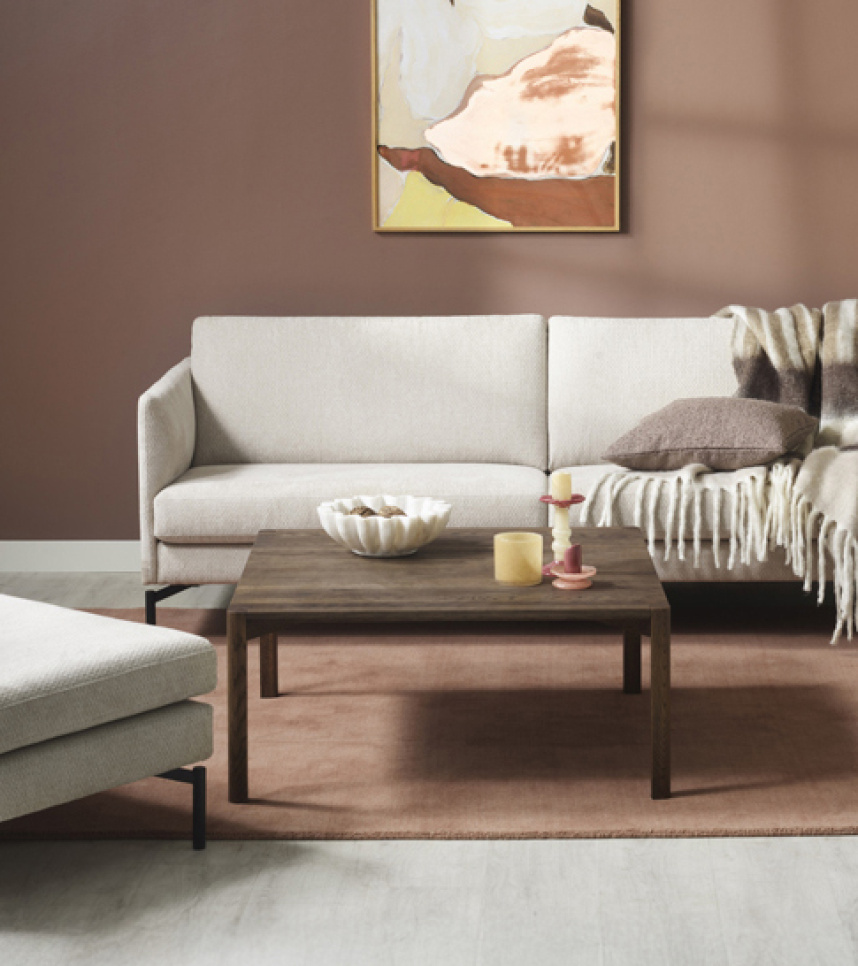 ADAPT Soffbord Massiv Ek Brunolja. L:90 H:45.