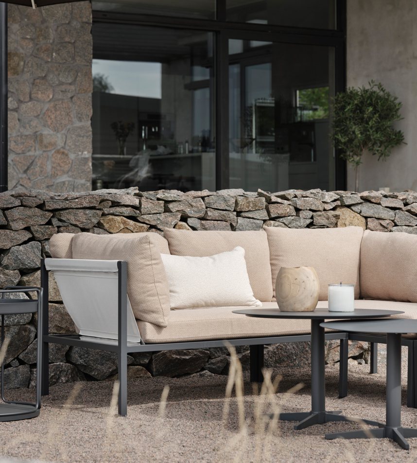 ALLIE Utesoffa Antracit/Barley