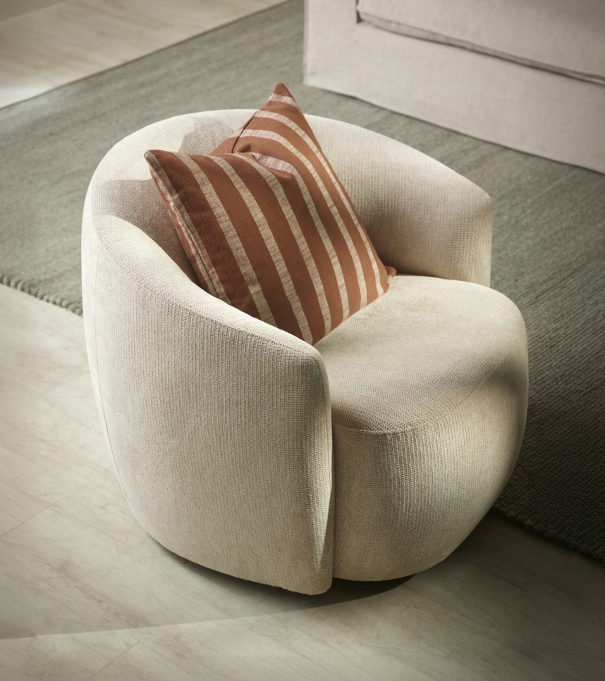 LEONA Fåtölj Tyg Kate Beige