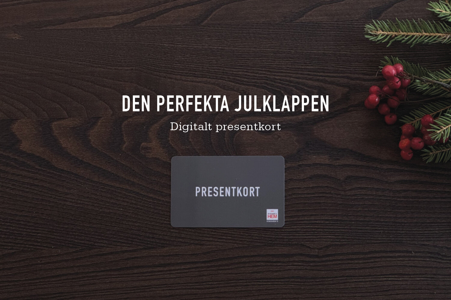 presentkort svenska hem julklapp